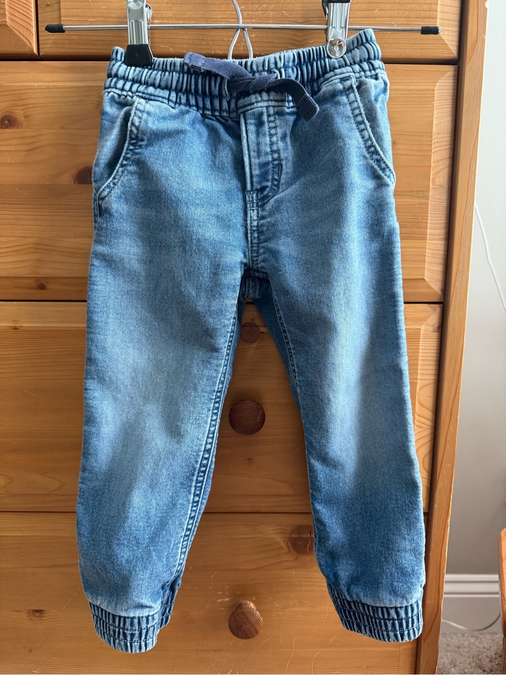 Toddler Baby Gap Blue Elastic-Waist Denim 1969 Jogger Pants